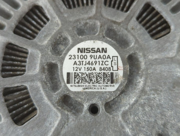 2017-2020 Infiniti Qx60 Alternator Replacement Generator Charging Assembly Engine OEM P/N:23100 9UA0A Fits OEM Used Auto Parts