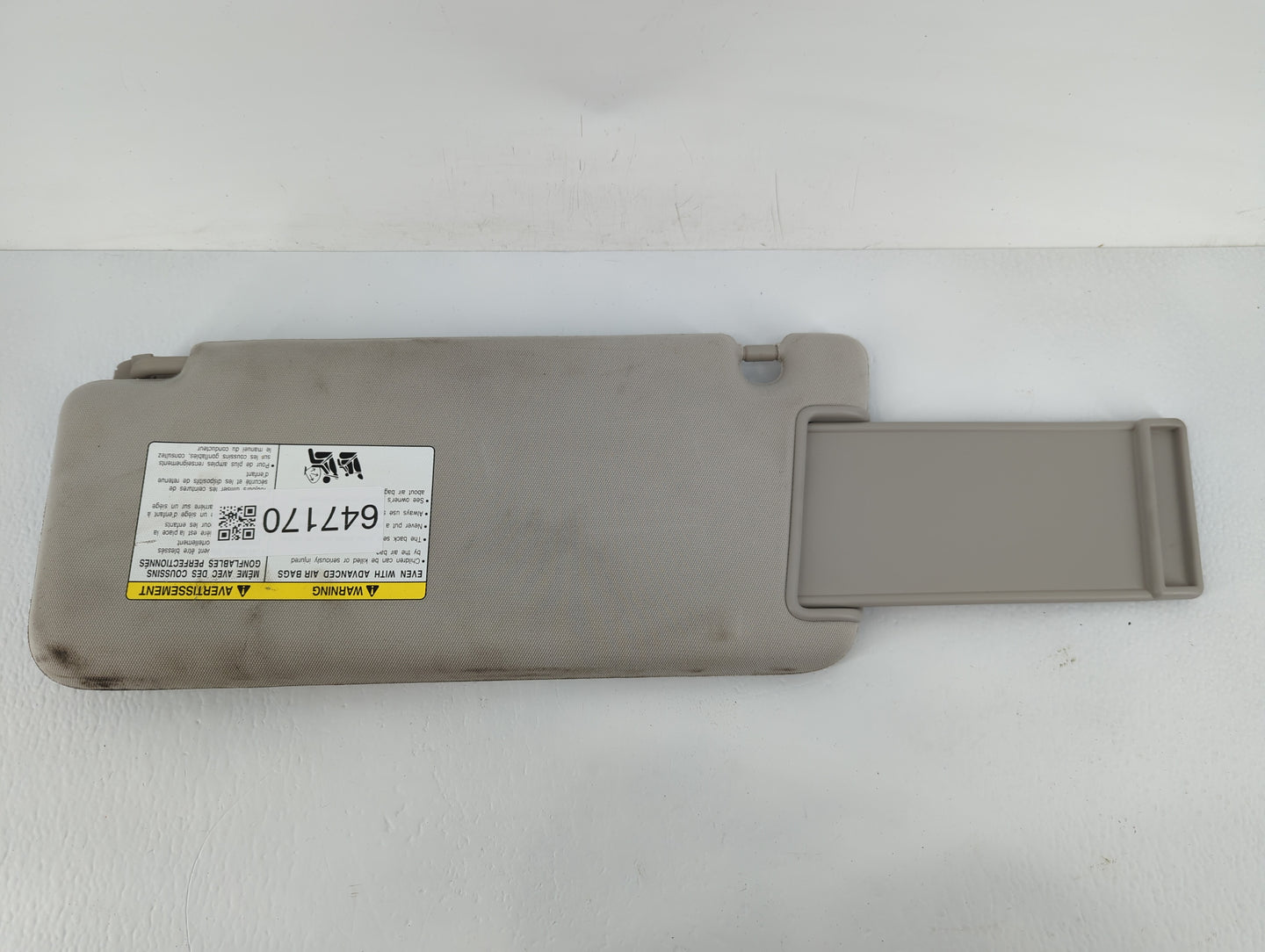 2014-2019 Infiniti Qx80 Sun Visor Shade Replacement Driver Left Mirror Fits OEM Used Auto Parts - Oemusedautoparts1.com