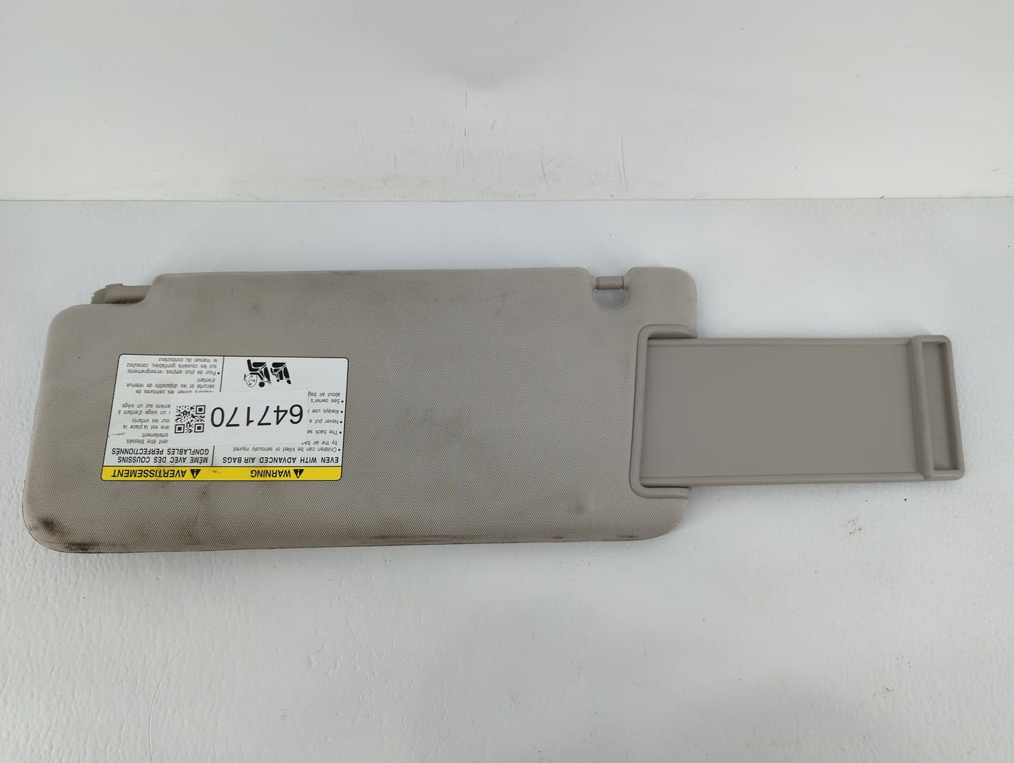 2014-2019 Infiniti Qx80 Sun Visor Shade Replacement Driver Left Mirror Fits OEM Used Auto Parts - Oemusedautoparts1.com