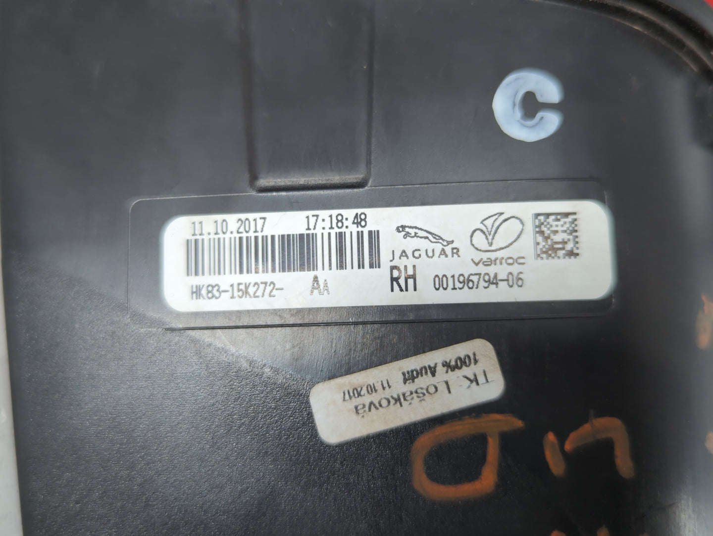 2017-2020 Jaguar F-Pace Tail Light Assembly Passenger Right OEM P/N:HK83-15K272-AA Fits Fits 2017 2018 2019 2020 OEM Used Au