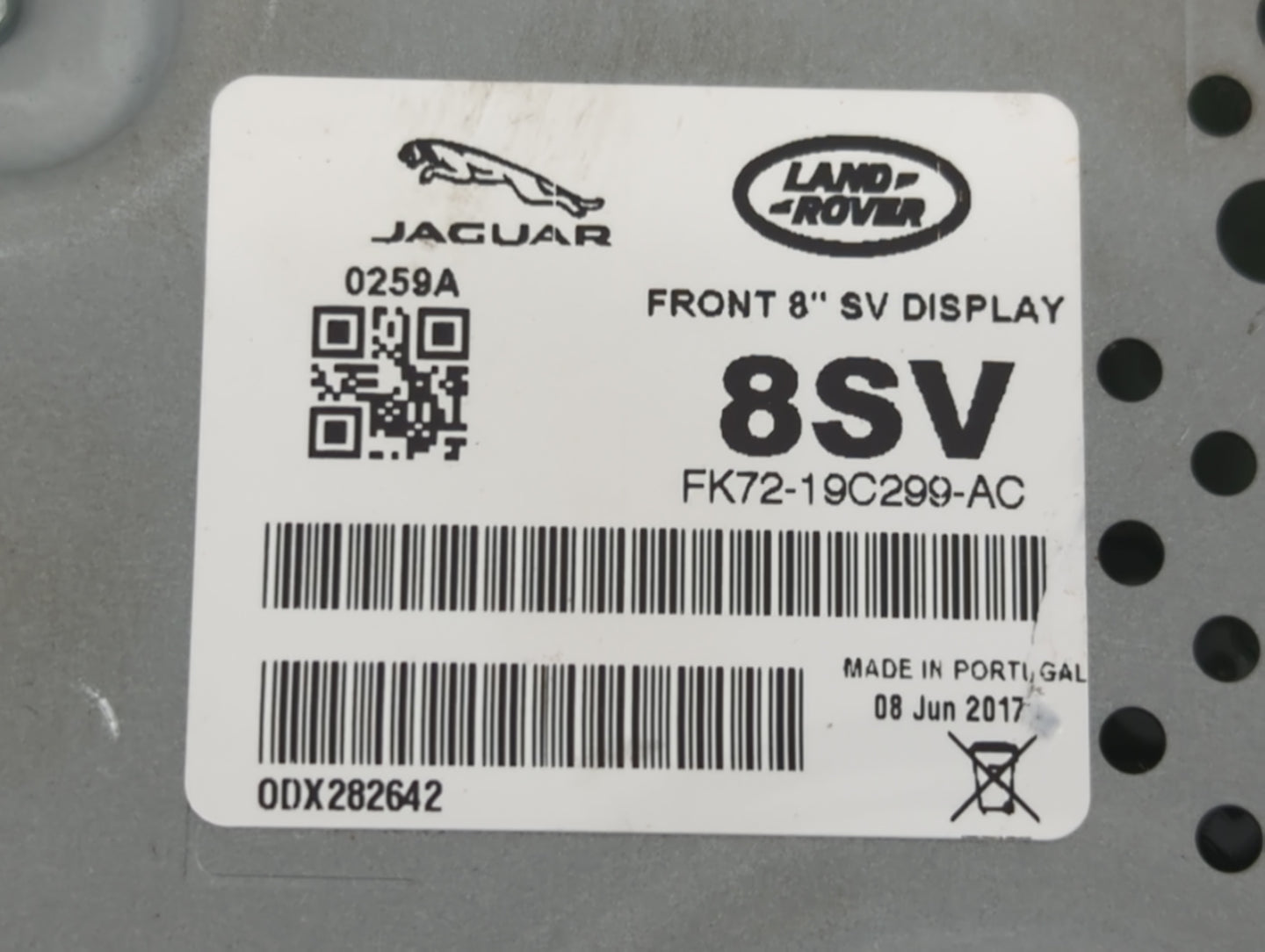 2016-2018 Jaguar Xf Information Display Screen 1468579 - Oemusedautoparts1.com