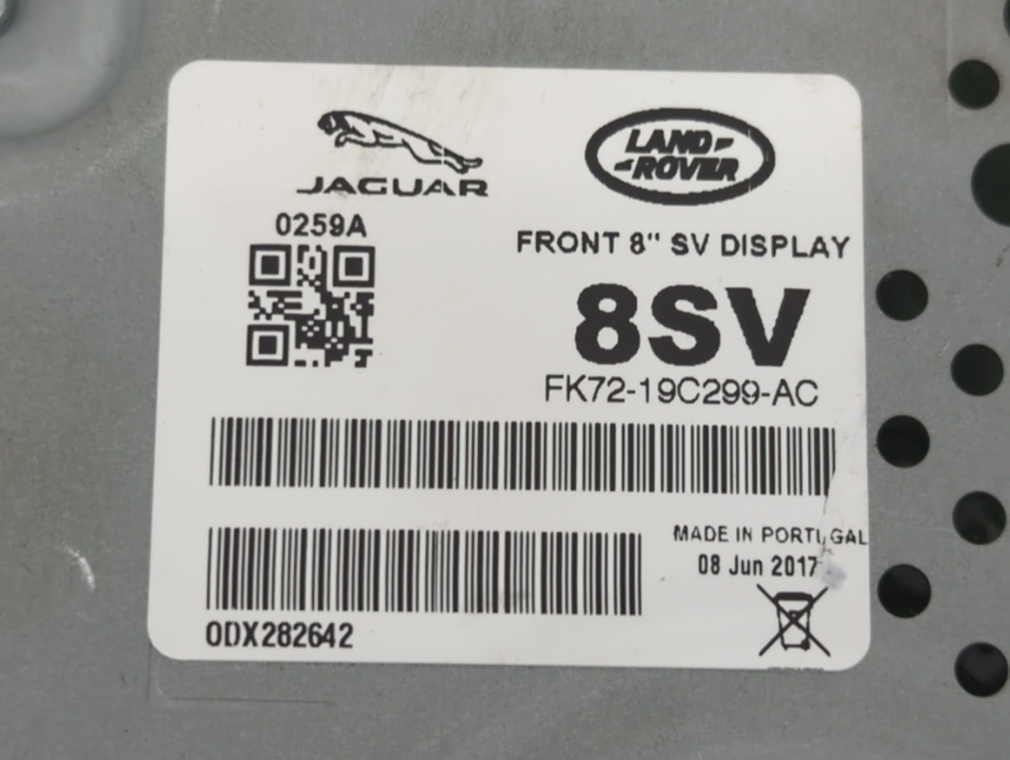 2016-2018 Jaguar Xf Information Display Screen 1468579 - Oemusedautoparts1.com