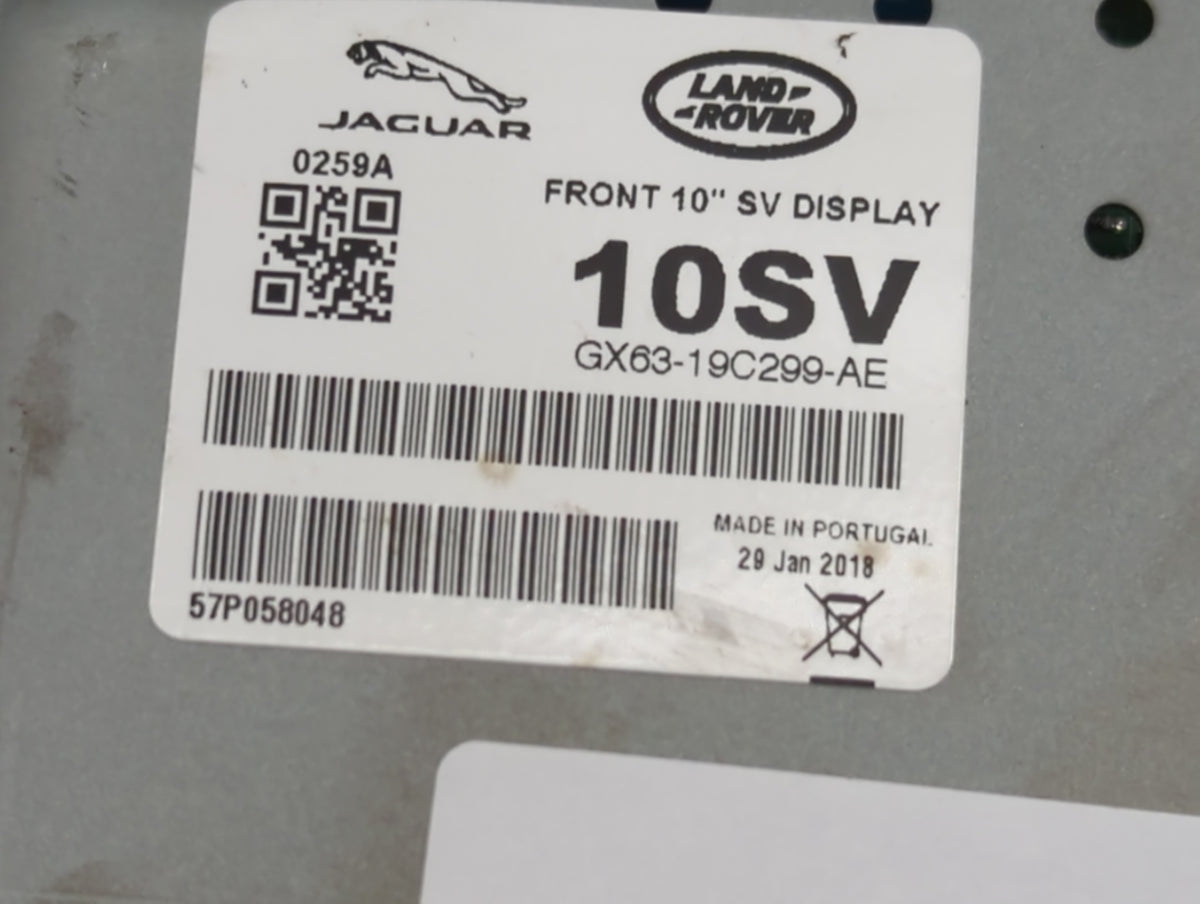 2018 Jaguar Xj Radio AM FM Cd Player Receiver Replacement P/N:GX63-19C299-AE Fits Fits 2017 2019 OEM Used Auto Parts - Oemus