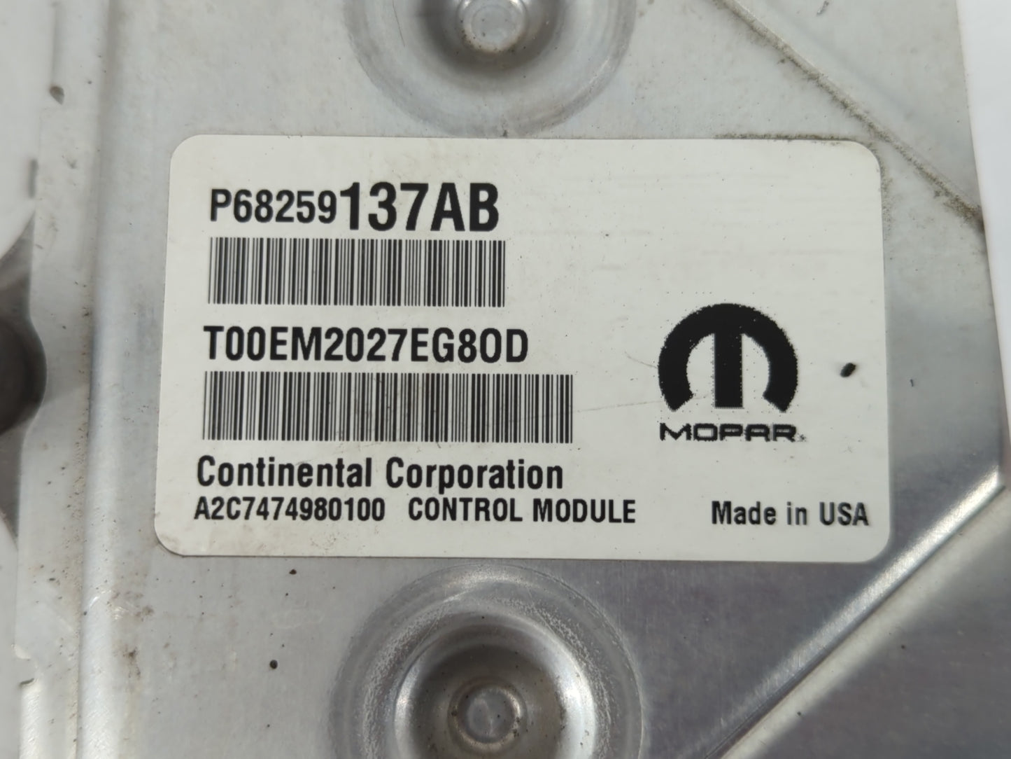 2018 Jeep Cherokee PCM Engine Control Computer ECU ECM PCU OEM P/N:P68259137AB Fits OEM Used Auto Parts - Oemusedautoparts1.