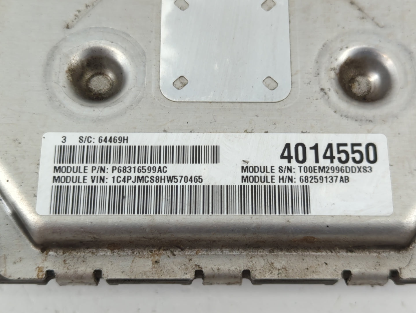 2018 Jeep Cherokee PCM Engine Control Computer ECU ECM PCU OEM P/N:P68259137AB Fits OEM Used Auto Parts - Oemusedautoparts1.