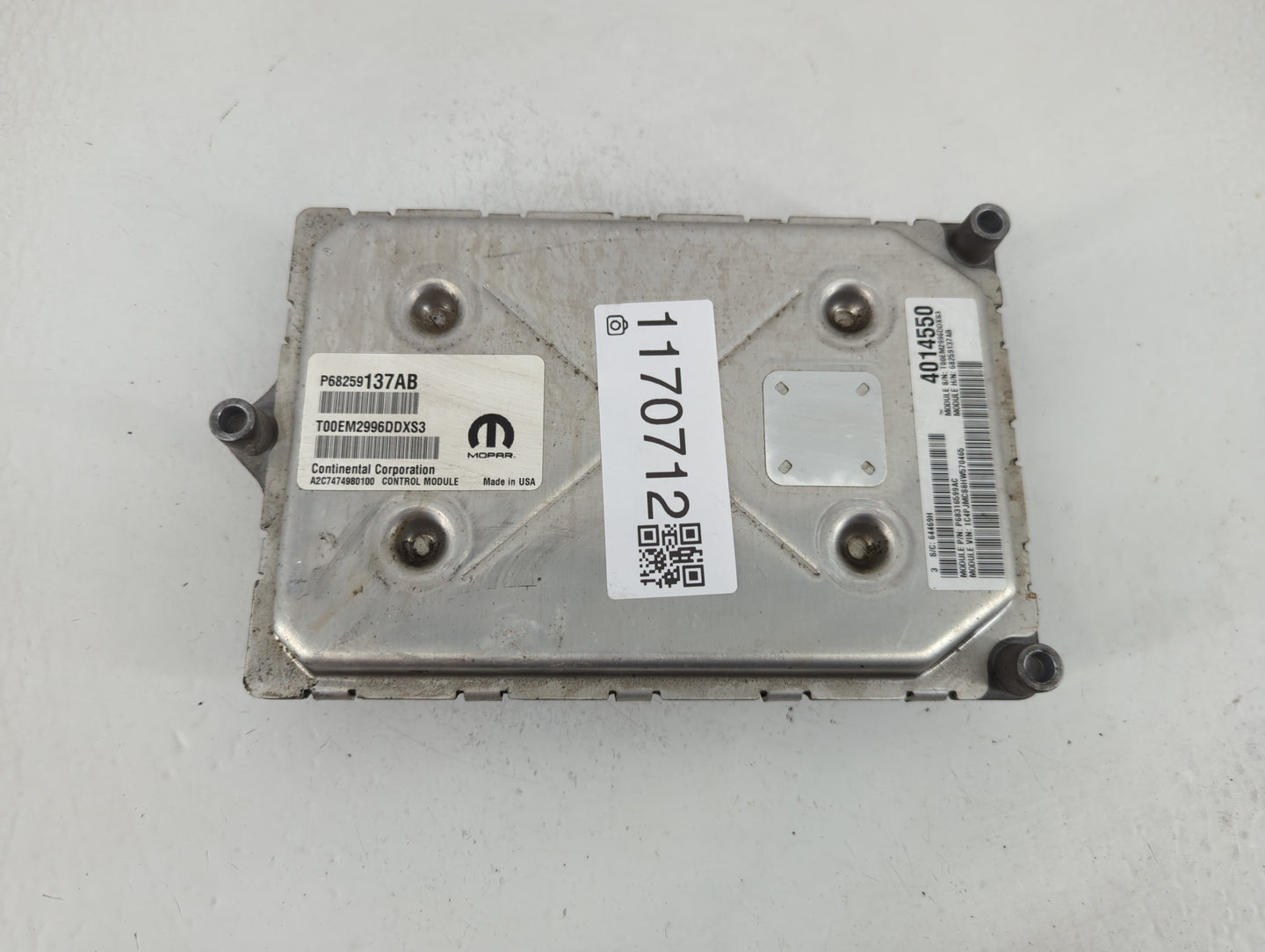 2018 Jeep Cherokee PCM Engine Control Computer ECU ECM PCU OEM P/N:P68259137AB Fits OEM Used Auto Parts - Oemusedautoparts1.
