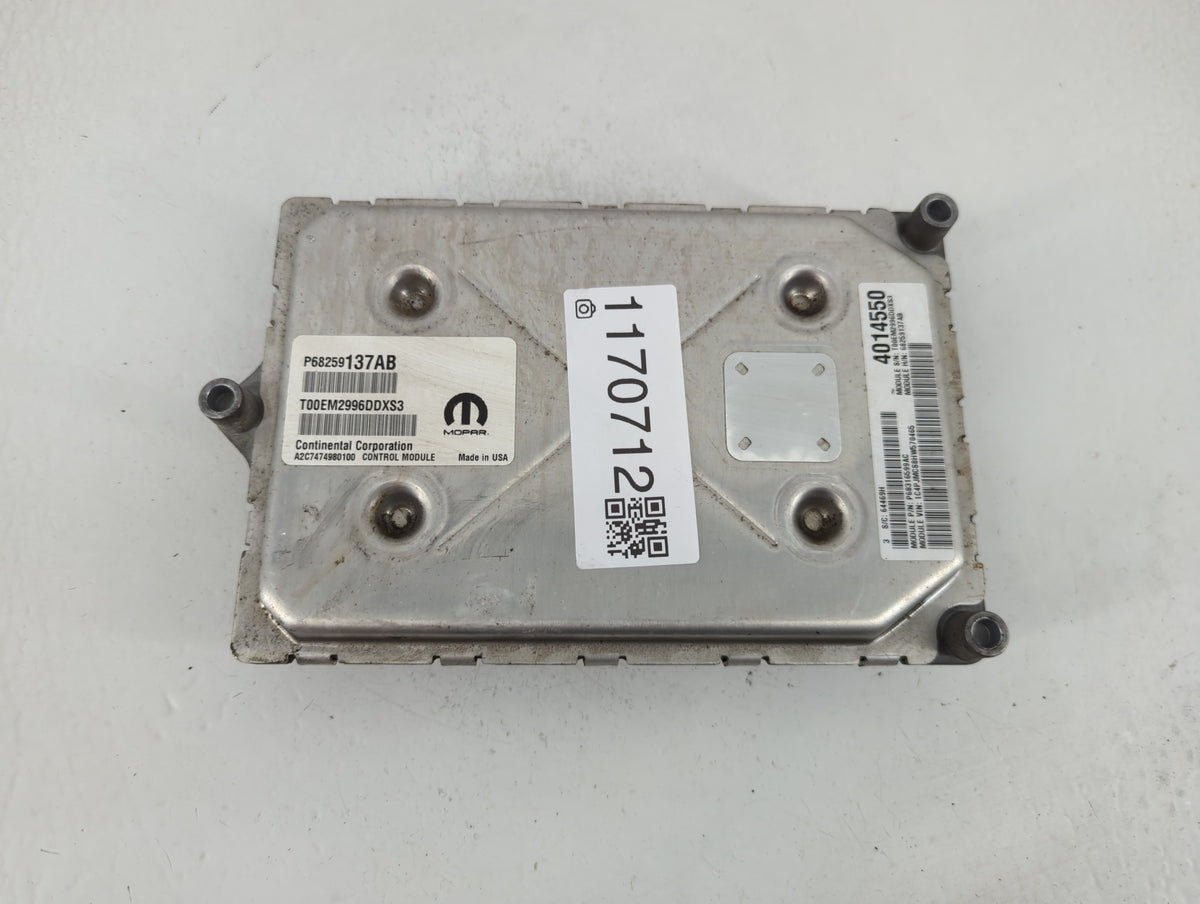 2018 Jeep Cherokee PCM Engine Control Computer ECU ECM PCU OEM P/N:P68259137AB OEM Used Auto Parts - Oemusedautoparts1.com