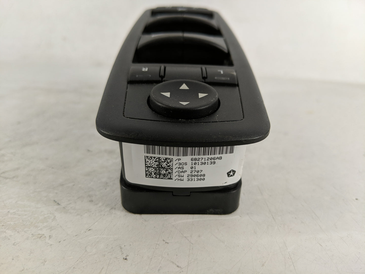 2015-2022 Jeep Cherokee Master Power Window Switch Replacement Driver Side Left P/N:68271206AB 68271206AA Fits OEM Used Auto