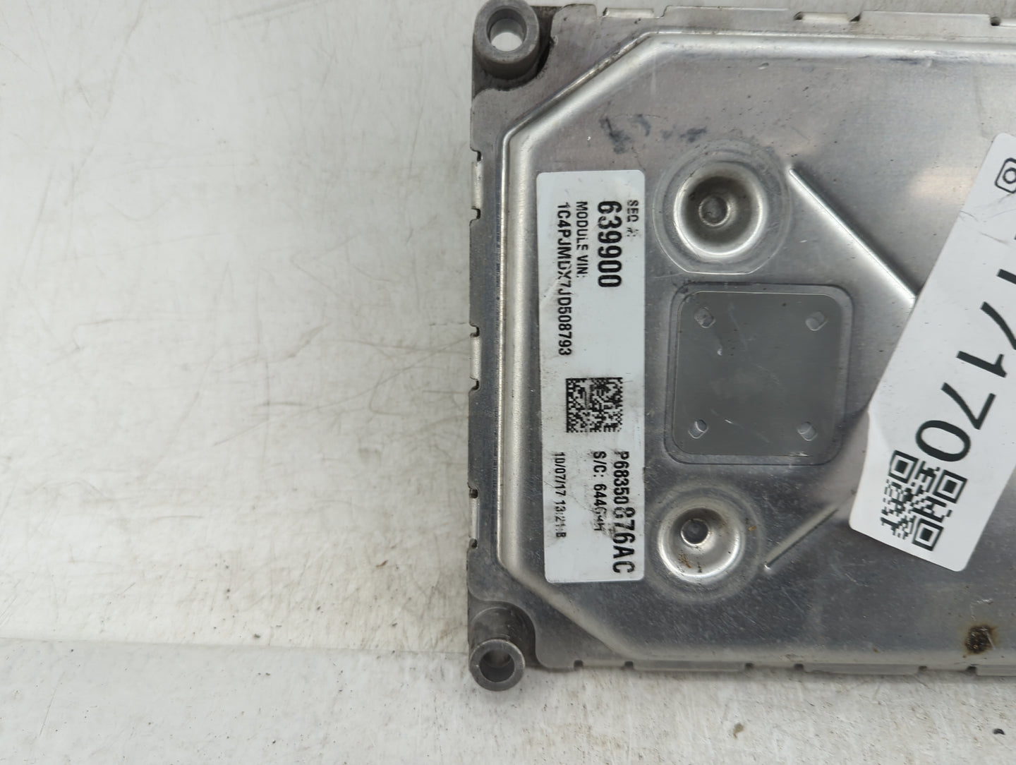2018 Jeep Cherokee PCM Engine Control Computer ECU ECM PCU OEM P/N:P68350876AC Fits OEM Used Auto Parts - Oemusedautoparts1.
