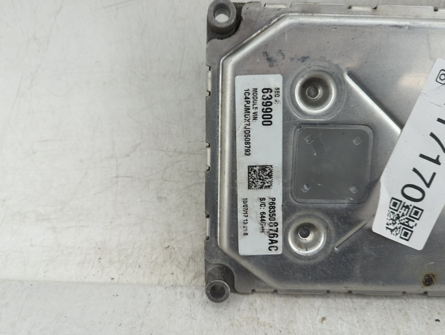 2018 Jeep Cherokee PCM Engine Control Computer ECU ECM PCU OEM P/N:P68350876AC Fits OEM Used Auto Parts - Oemusedautoparts1.