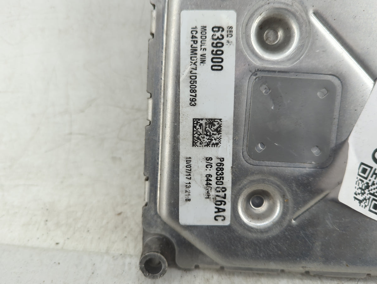 2018 Jeep Cherokee PCM Engine Control Computer ECU ECM PCU OEM P/N:P68350876AC Fits OEM Used Auto Parts - Oemusedautoparts1.