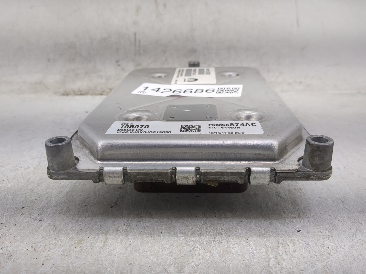 2018 Jeep Cherokee PCM Engine Control Computer ECU ECM PCU OEM P/N:P68259137AB Fits OEM Used Auto Parts - Oemusedautoparts1.