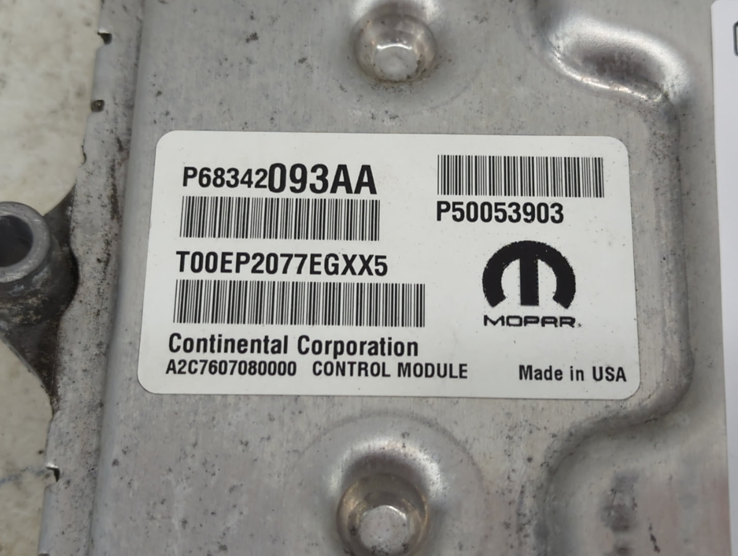 2018 Jeep Cherokee PCM Engine Control Computer ECU ECM PCU OEM P/N:P68342093AA P50053903, T00EP2077EGXX5, A2C7607080000 Fits