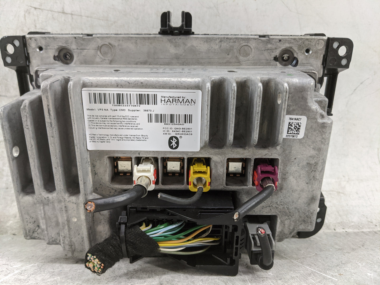 2018-2019 Jeep Cherokee Radio AM FM Cd Player Receiver Replacement P/N:68312540AD T00BE223770672, QNG-BE2801 Fits Fits 2018 