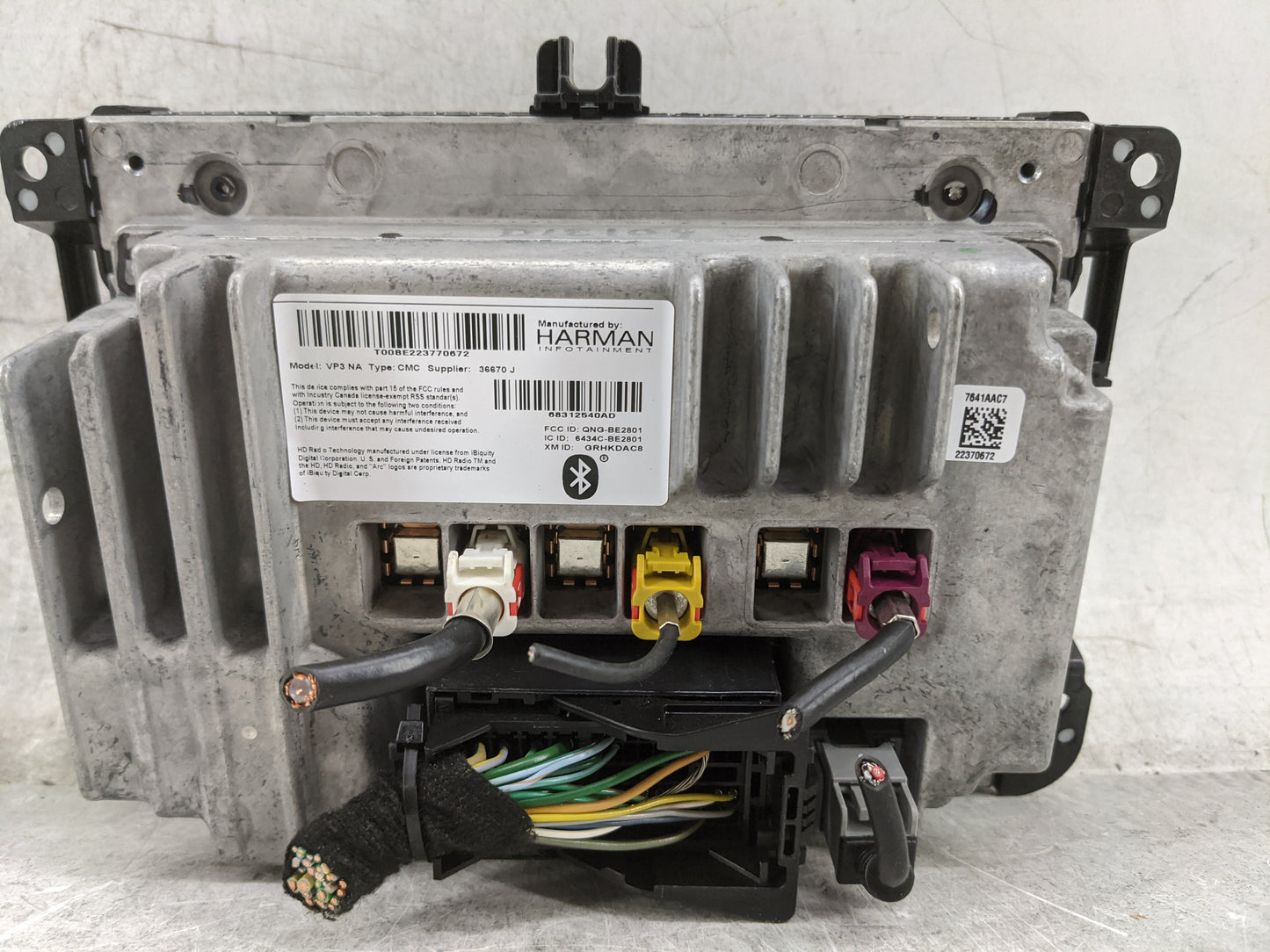 2018-2019 Jeep Cherokee Radio AM FM Cd Player Receiver Replacement P/N:68312540AD T00BE223770672, QNG-BE2801 Fits Fits 2018 