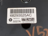 2015-2018 Jeep Cherokee Climate Control Module Temperature AC/Heater Replacement P/N:68293525AC Fits Fits 2015 2016 2017 201