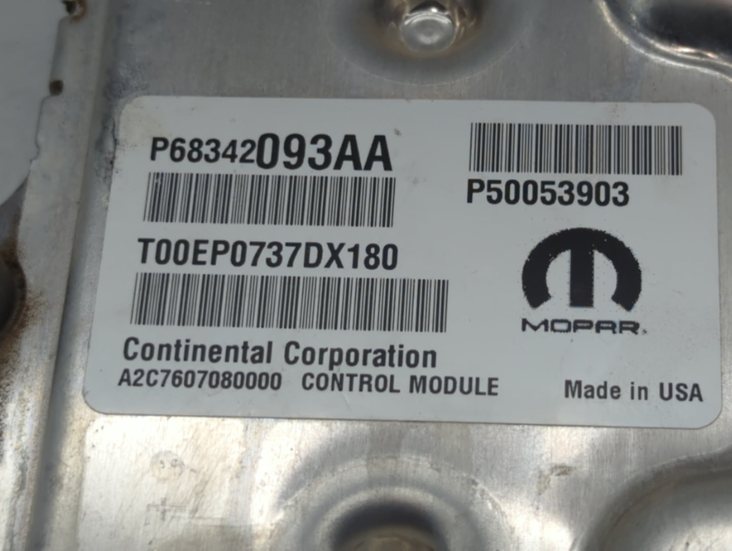 2018 Jeep Cherokee PCM Engine Control Computer ECU ECM PCU OEM P/N:P68354841AC P68342093AA, P68354831AC Fits OEM Used Auto P