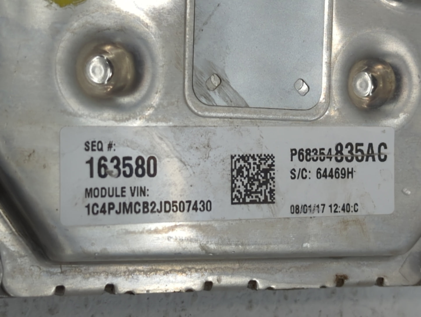 2018 Jeep Cherokee PCM Engine Control Computer ECU ECM PCU OEM P/N:P68354841AC P68342093AA, P68354831AC Fits OEM Used Auto P