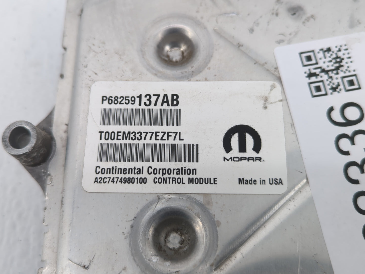 2018 Jeep Cherokee PCM Engine Control Computer ECU ECM PCU OEM P/N:P68259137AB Fits OEM Used Auto Parts - Oemusedautoparts1.
