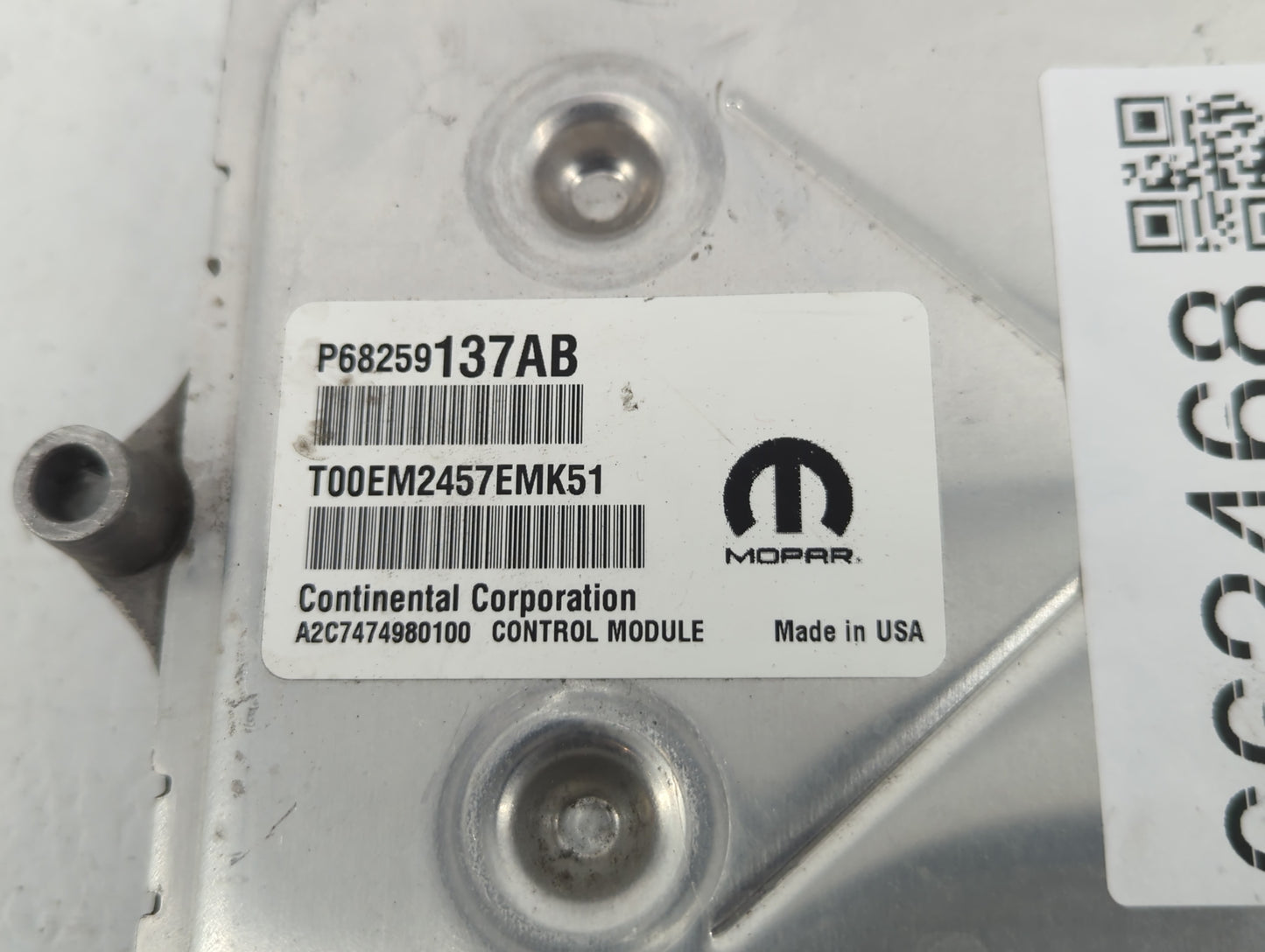 2018 Jeep Cherokee PCM Engine Control Computer ECU ECM PCU OEM P/N:P68350875AC P68259137AB Fits OEM Used Auto Parts - Oemuse