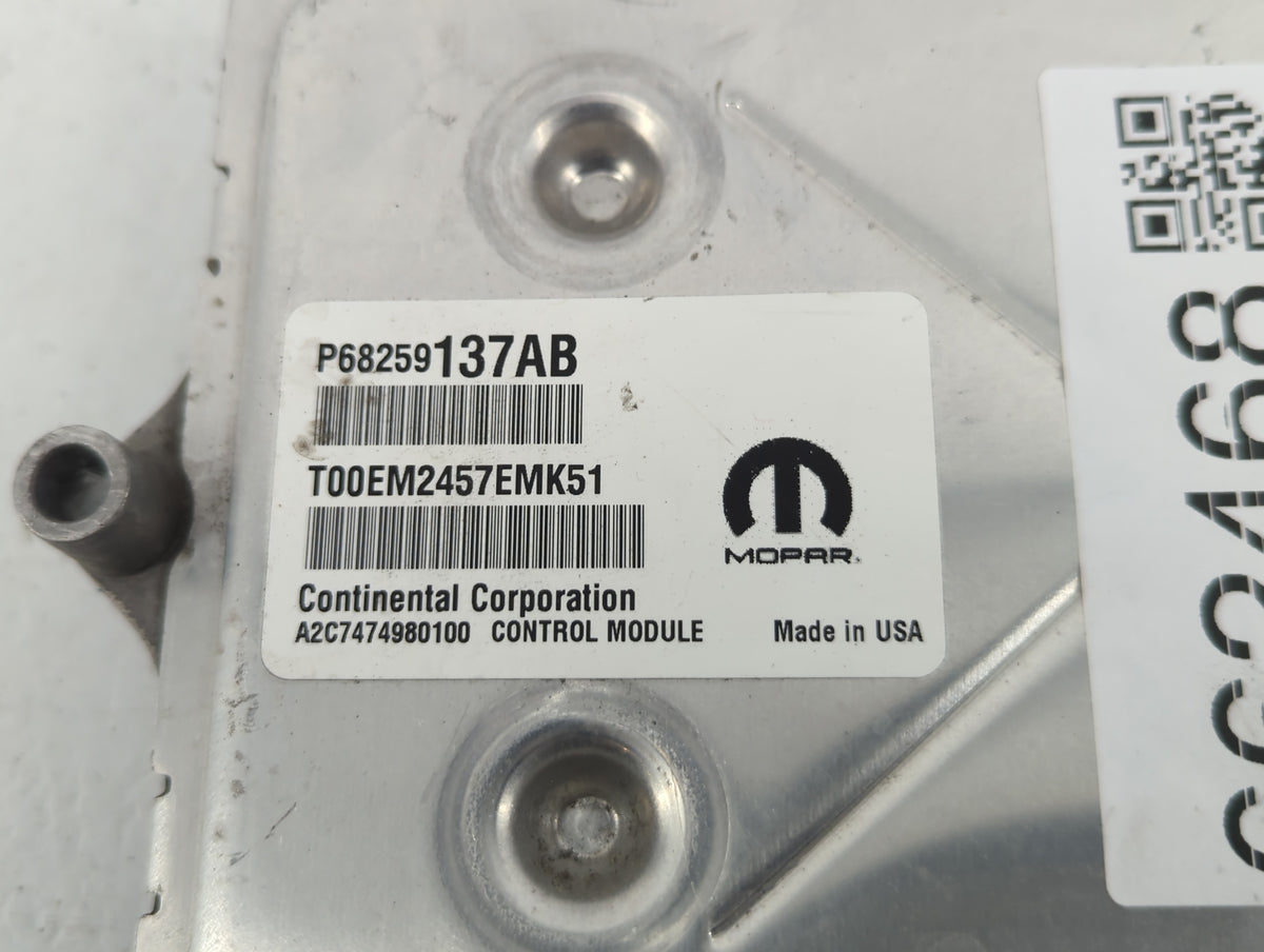 2018 Jeep Cherokee PCM Engine Control Computer ECU ECM PCU OEM P/N:P68350875AC P68259137AB OEM Used Auto Parts - Oemusedauto