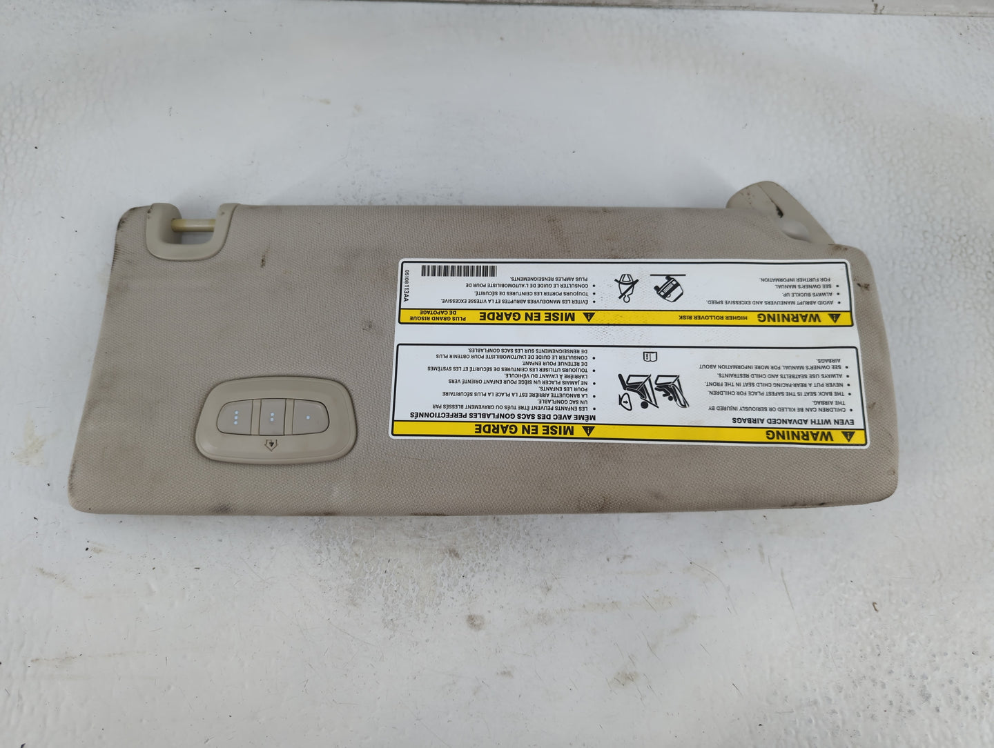 2014-2018 Jeep Cherokee Sun Visor Shade Replacement Driver Left Mirror Fits Fits 2014 2015 2016 2017 2018 OEM Used Auto Part