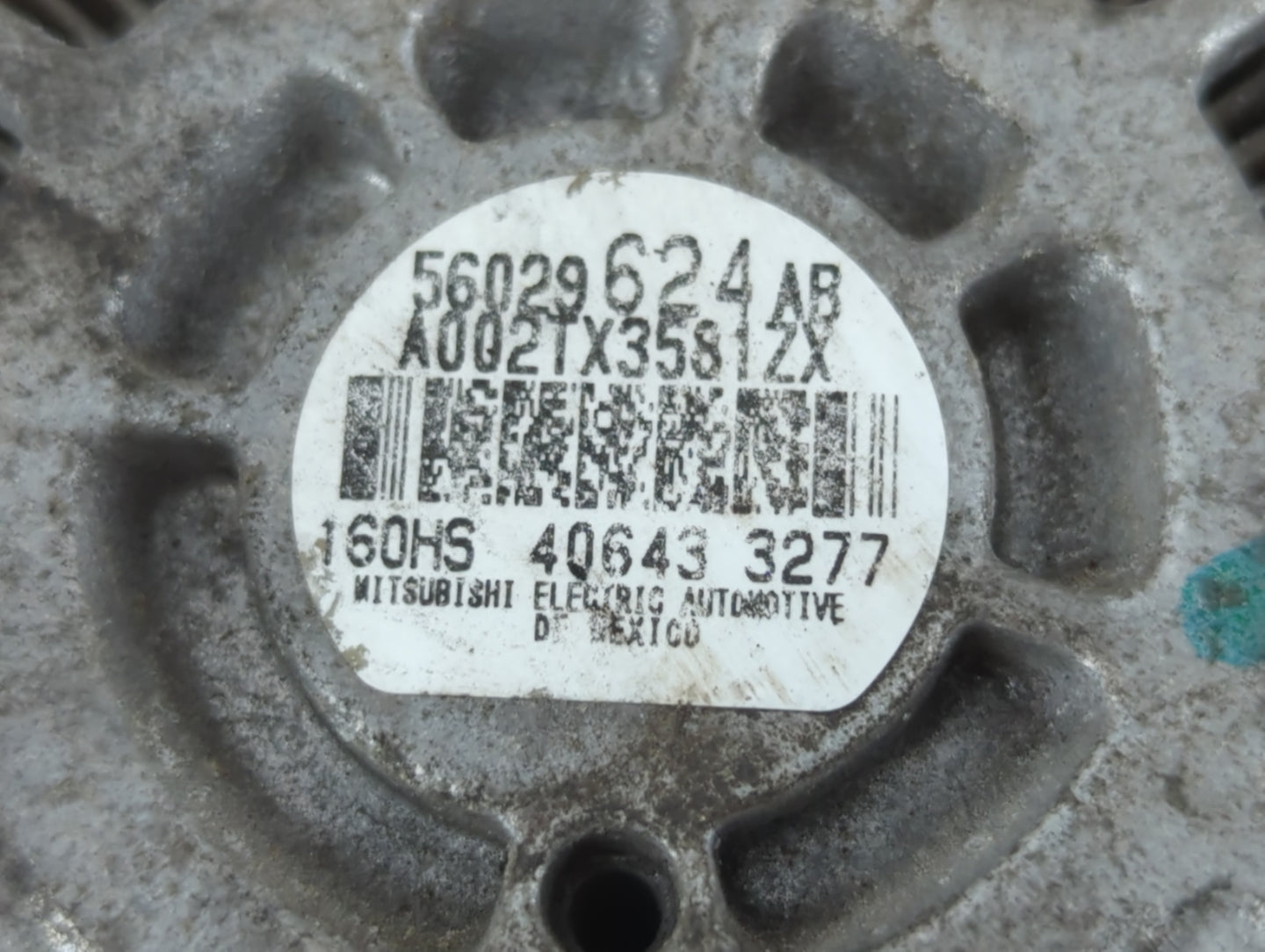 2017-2022 Jeep Compass Alternator Replacement Generator Charging Assembly Engine OEM P/N:56029624AB Fits OEM Used Auto Parts