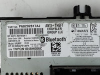 2018 Jeep Compass Radio AM FM Cd Player Receiver Replacement P/N:P68292817AJ OEM Used Auto Parts - Oemusedautoparts1.com