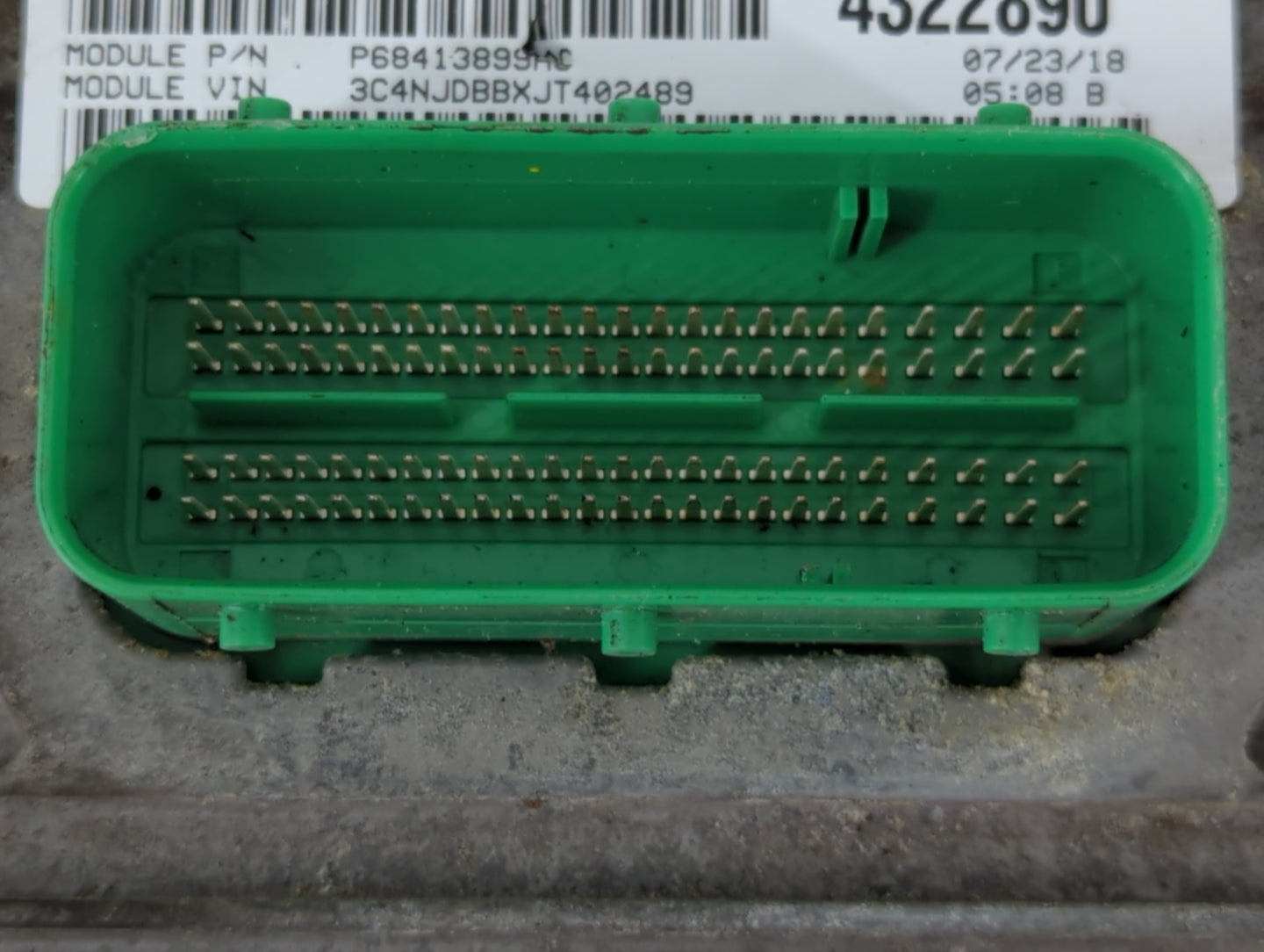 2018 Jeep Compass PCM Engine Control Computer ECU ECM PCU OEM P/N:P68342095AA Fits OEM Used Auto Parts - Oemusedautoparts1.c