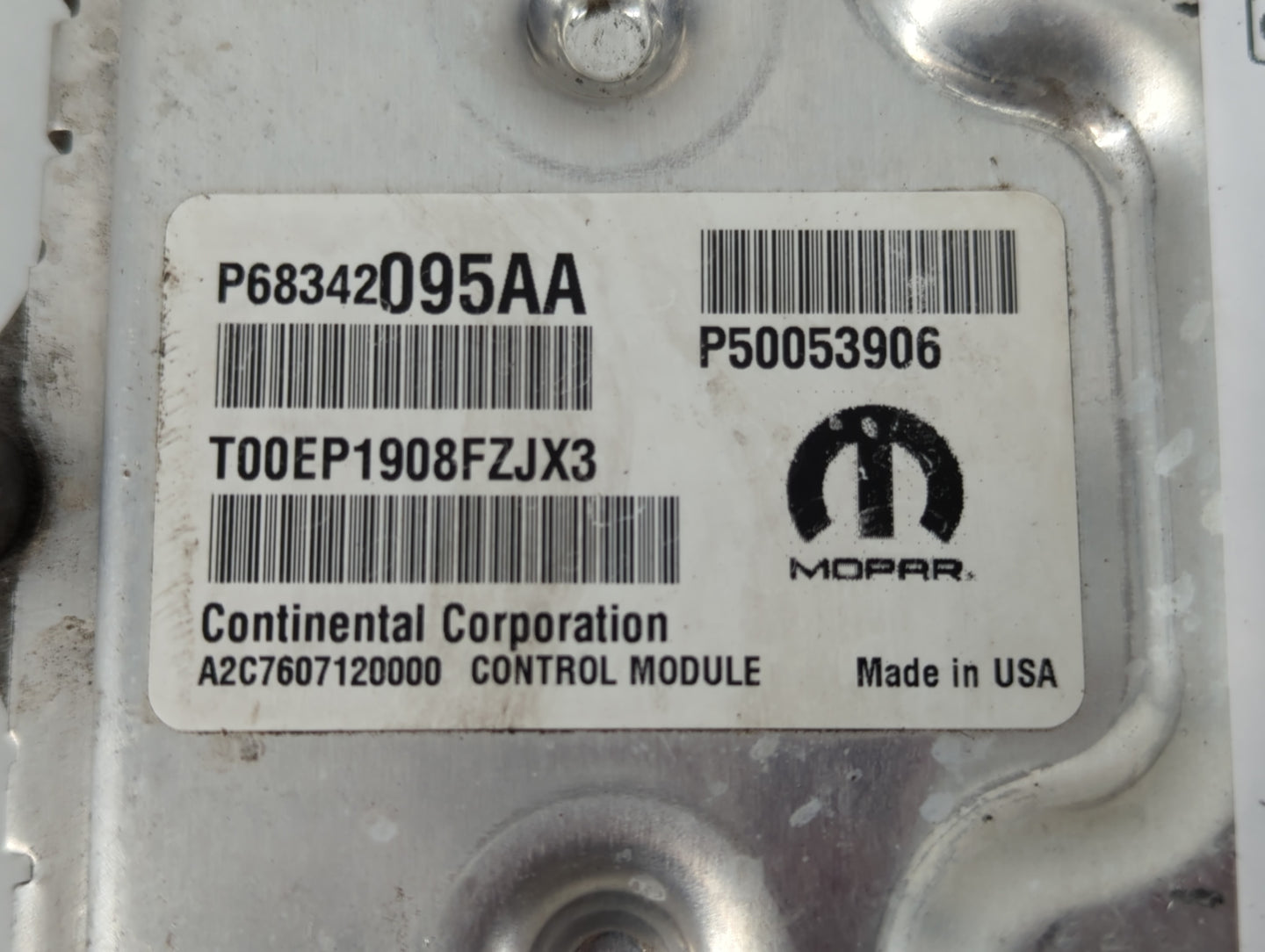 2018 Jeep Compass PCM Engine Control Computer ECU ECM PCU OEM P/N:P68342095AA Fits OEM Used Auto Parts - Oemusedautoparts1.c