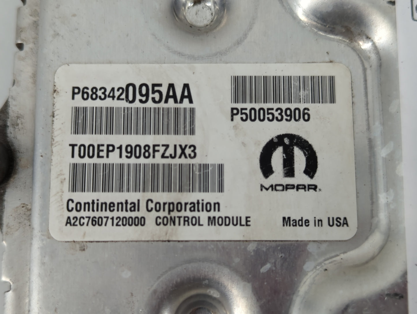 2018 Jeep Compass PCM Engine Control Computer ECU ECM PCU OEM P/N:P68342095AA Fits OEM Used Auto Parts - Oemusedautoparts1.c