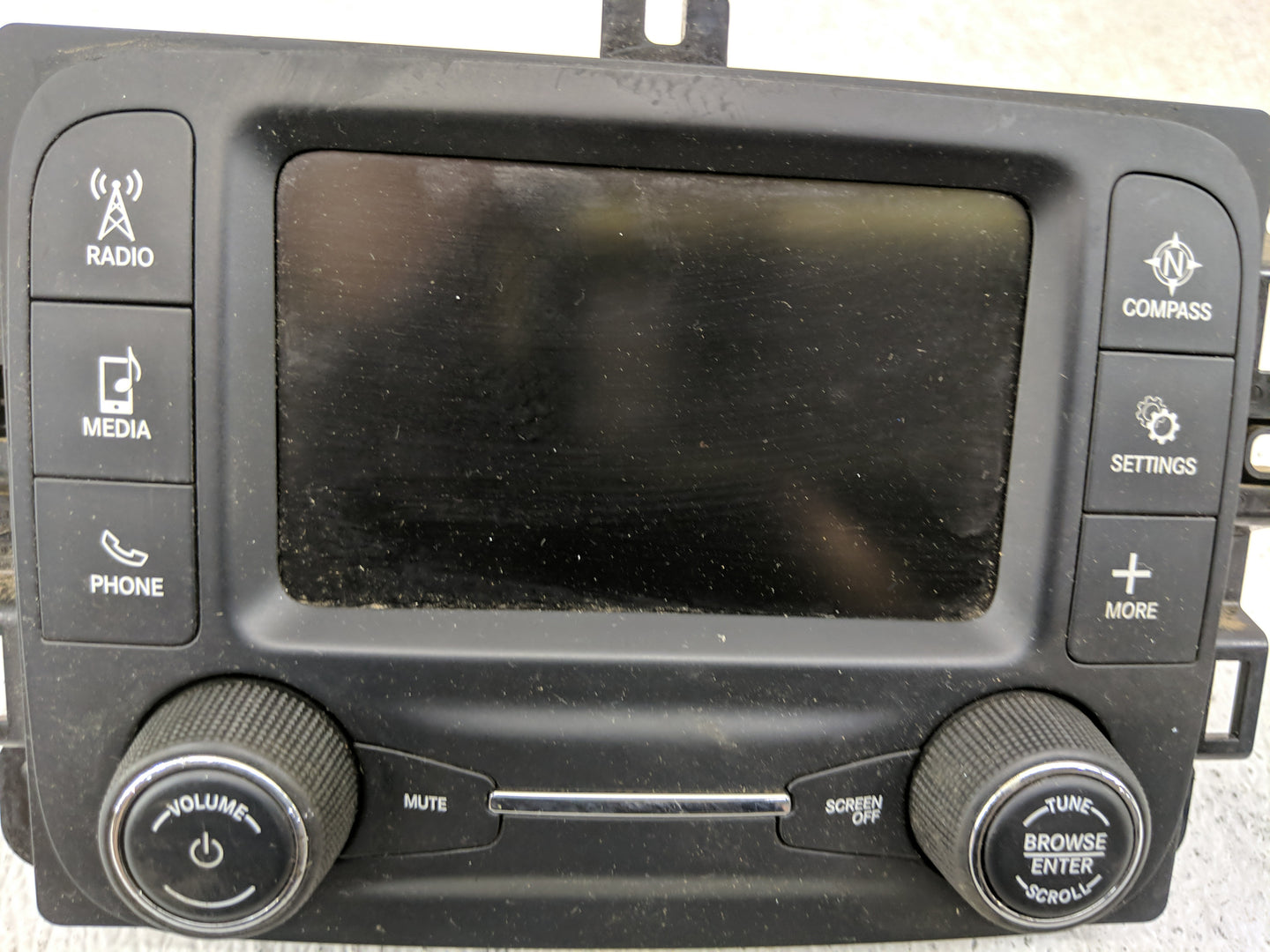 2018 Jeep Compass Radio AM FM Cd Player Receiver Replacement Fits OEM Used Auto Parts - Oemusedautoparts1.com