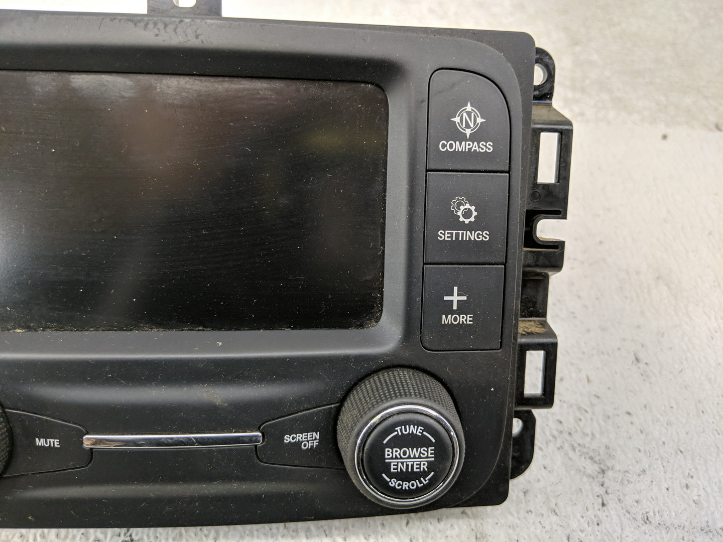 2018 Jeep Compass Radio AM FM Cd Player Receiver Replacement Fits OEM Used Auto Parts - Oemusedautoparts1.com