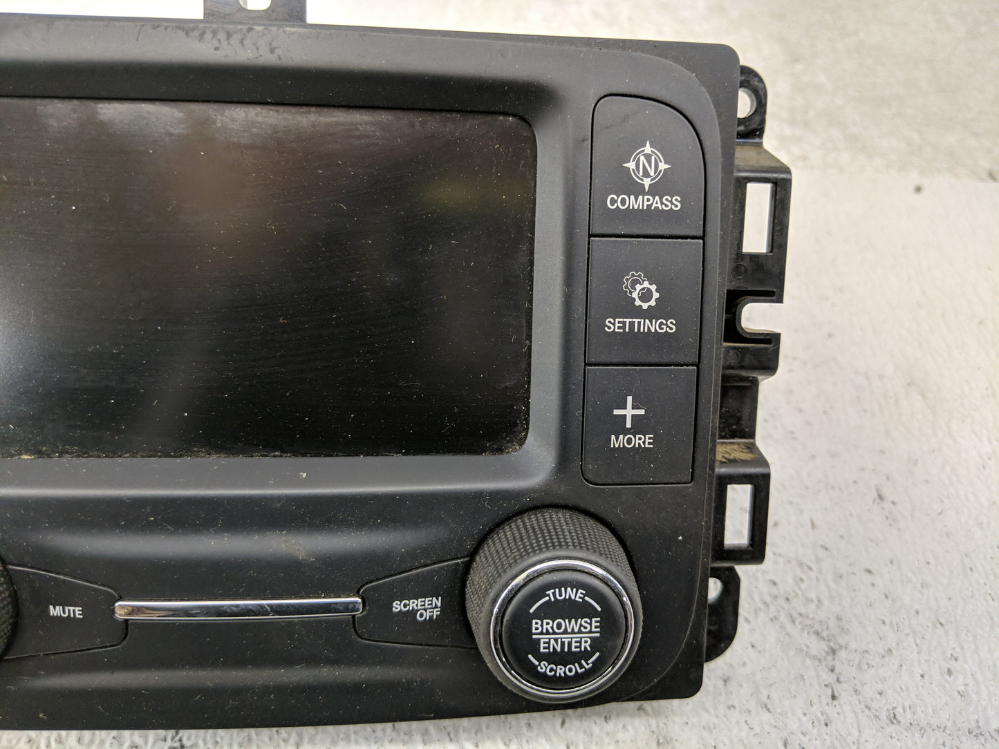 2018 Jeep Compass Radio AM FM Cd Player Receiver Replacement Fits OEM Used Auto Parts - Oemusedautoparts1.com