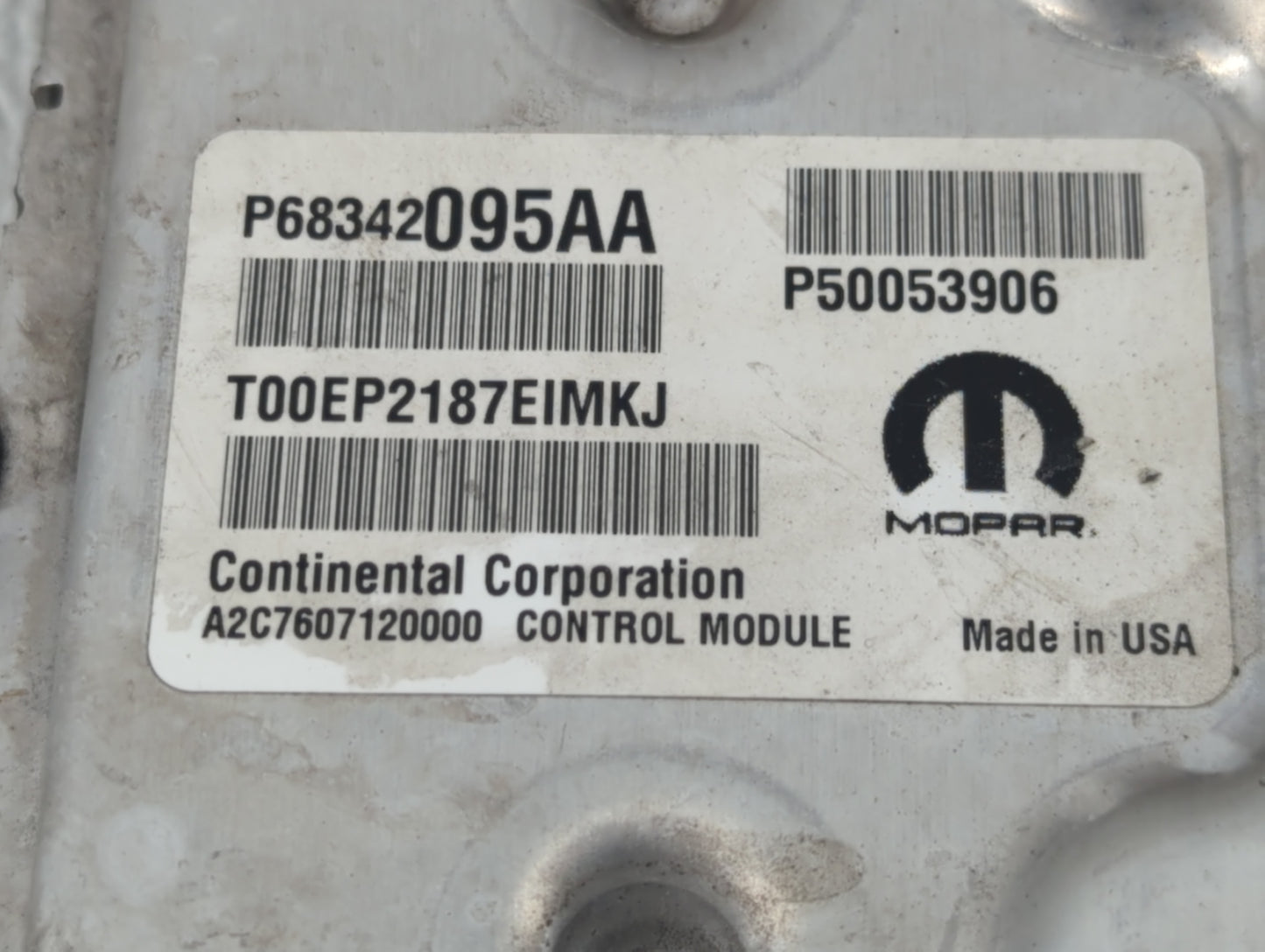 2018 Jeep Compass PCM Engine Control Computer ECU ECM PCU OEM P/N:P68342095AA Fits OEM Used Auto Parts - Oemusedautoparts1.c