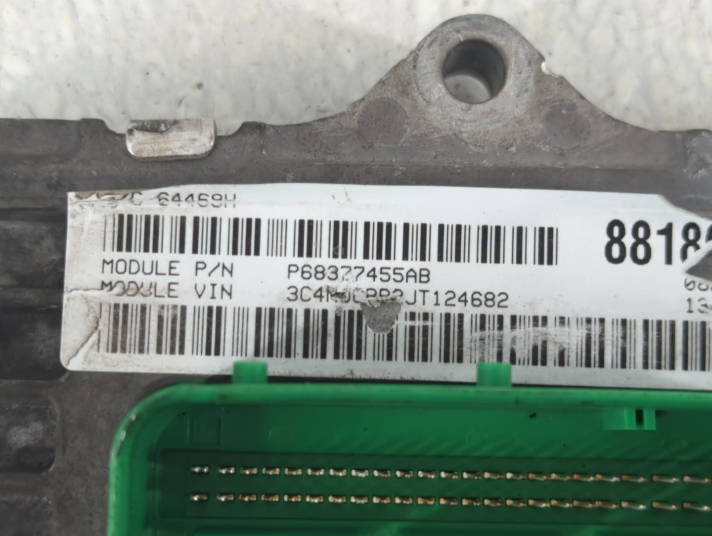 2018 Jeep Compass PCM Engine Control Computer ECU ECM PCU OEM P/N:P68342095AA Fits OEM Used Auto Parts - Oemusedautoparts1.c