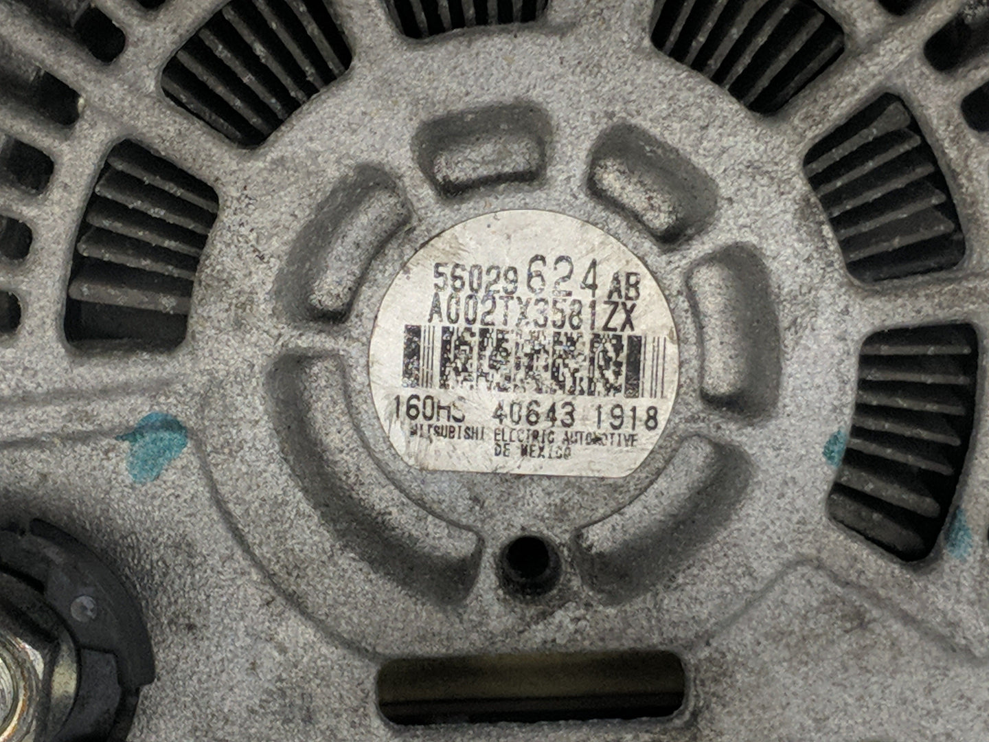 2017-2022 Jeep Compass Alternator Replacement Generator Charging Assembly Engine OEM P/N:56029624AB Fits OEM Used Auto Parts