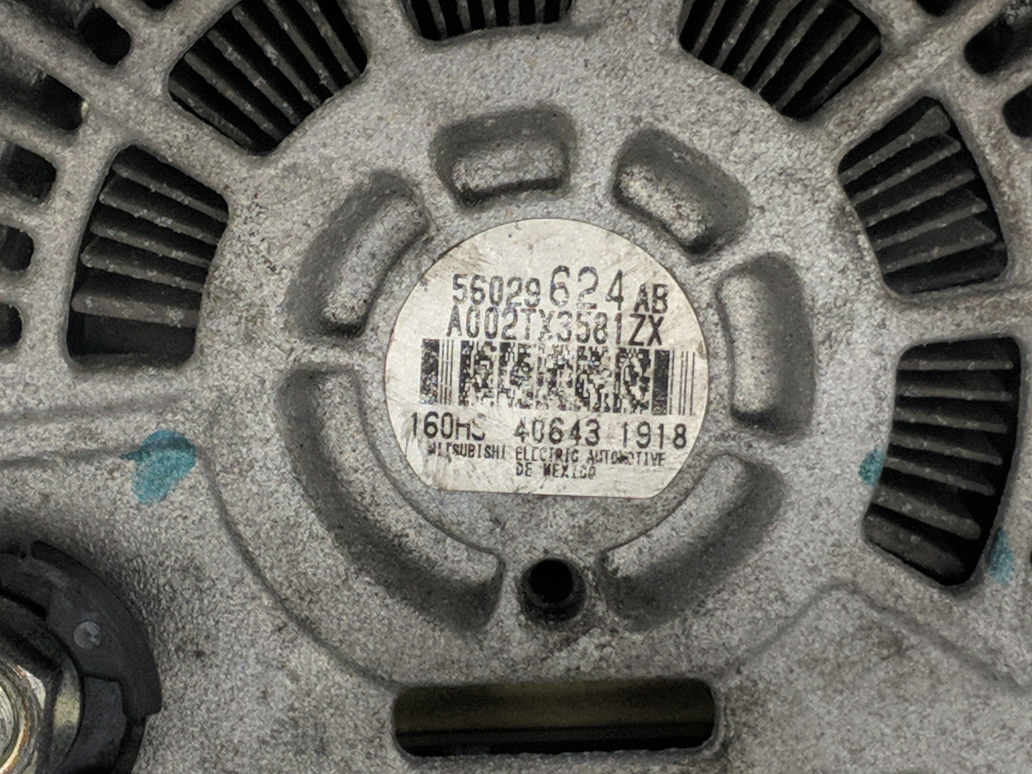2017-2022 Jeep Compass Alternator Replacement Generator Charging Assembly Engine OEM P/N:56029624AB Fits OEM Used Auto Parts