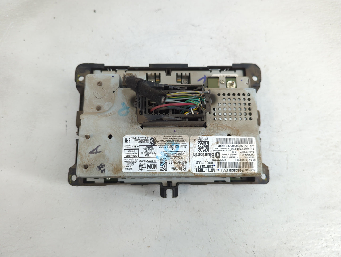 2018 Jeep Compass Radio AM FM Cd Player Receiver Replacement P/N:P68292817AJ Fits OEM Used Auto Parts - Oemusedautoparts1.co