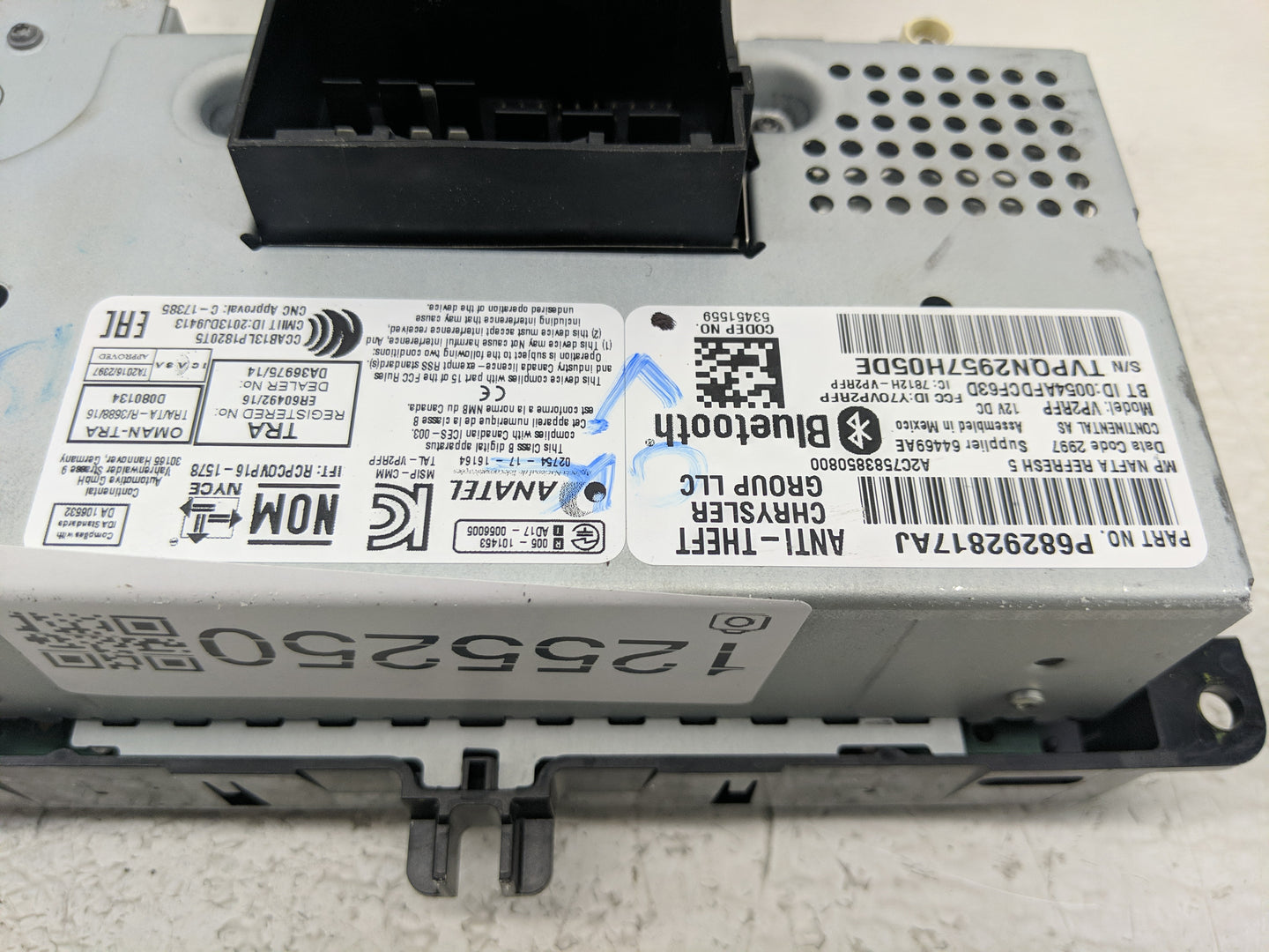 2018 Jeep Compass Radio AM FM Cd Player Receiver Replacement P/N:P68292817AJ Fits OEM Used Auto Parts - Oemusedautoparts1.co