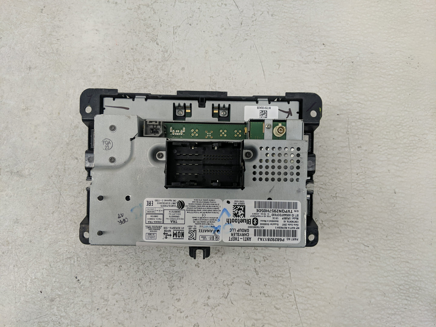 2018 Jeep Compass Radio AM FM Cd Player Receiver Replacement P/N:P68292817AJ Fits OEM Used Auto Parts - Oemusedautoparts1.co
