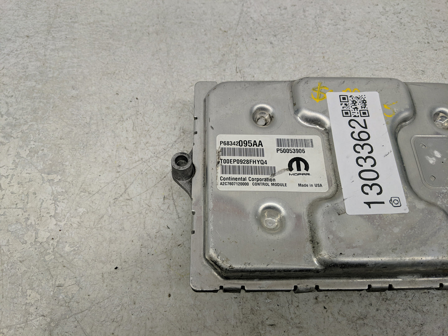 2018 Jeep Compass PCM Engine Control Computer ECU ECM PCU OEM P/N:P50053906 P68342095AA Fits OEM Used Auto Parts - Oemusedau