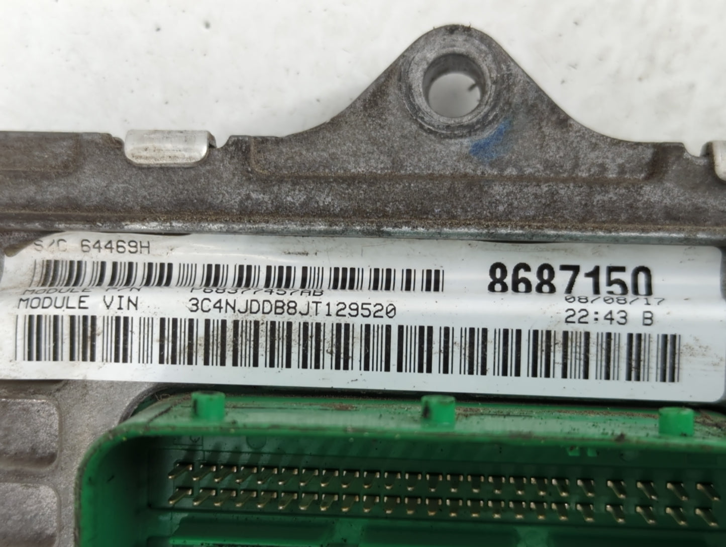 2018 Jeep Compass PCM Engine Control Computer ECU ECM PCU OEM P/N:P50053906 P68342095AA Fits OEM Used Auto Parts - Oemusedau