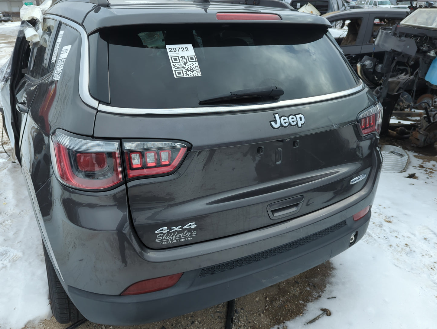 2018 Jeep Compass Trunk/decklid/hatch/tailgate Oem - Oemusedautoparts1.com