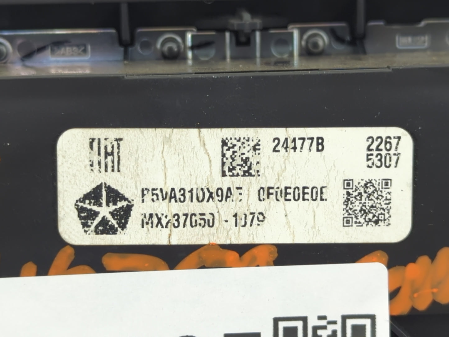 2018 Jeep Compass Climate Control Module Temperature AC/Heater Replacement P/N:24477B Fits OEM Used Auto Parts - Oemusedauto