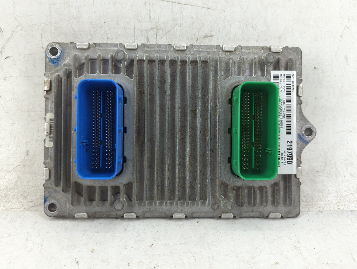 2017-2018 Jeep Compass PCM Engine Control Computer ECU ECM PCU OEM P/N:P68342095AA Fits Fits 2017 2018 OEM Used Auto Parts -