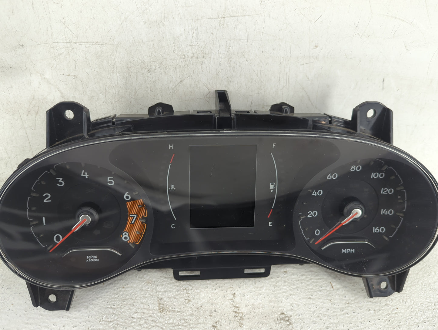2018 Jeep Compass Instrument Cluster Speedometer Gauges P/N:6QR57DX9AB 53246859, 03018890118 Fits OEM Used Auto Parts - Oemu
