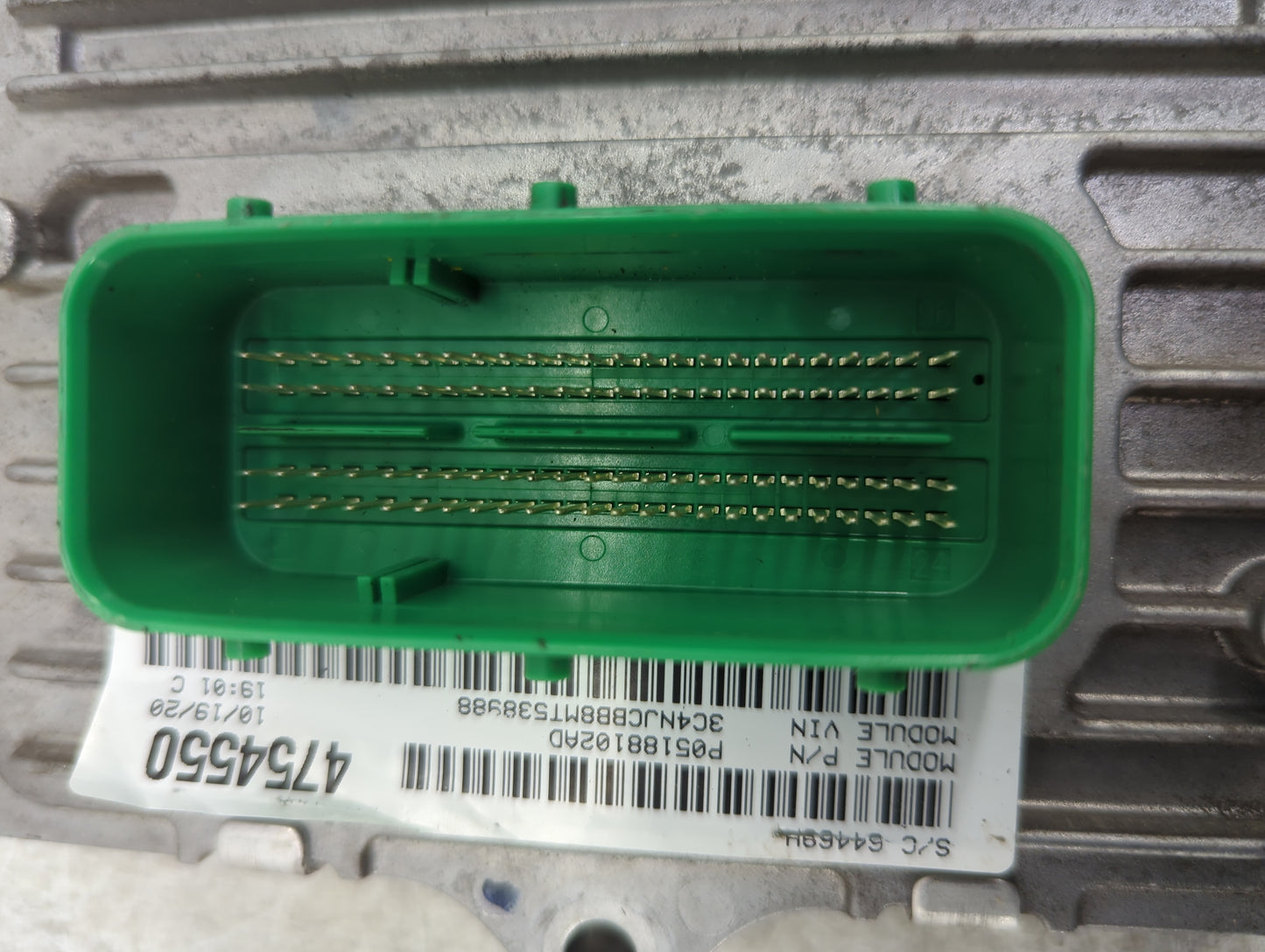 2018 Jeep Compass PCM Engine Control Computer ECU ECM PCU OEM P/N:P05181102AD P68342095AA, P50053906, A2C7607120000 Fits OEM