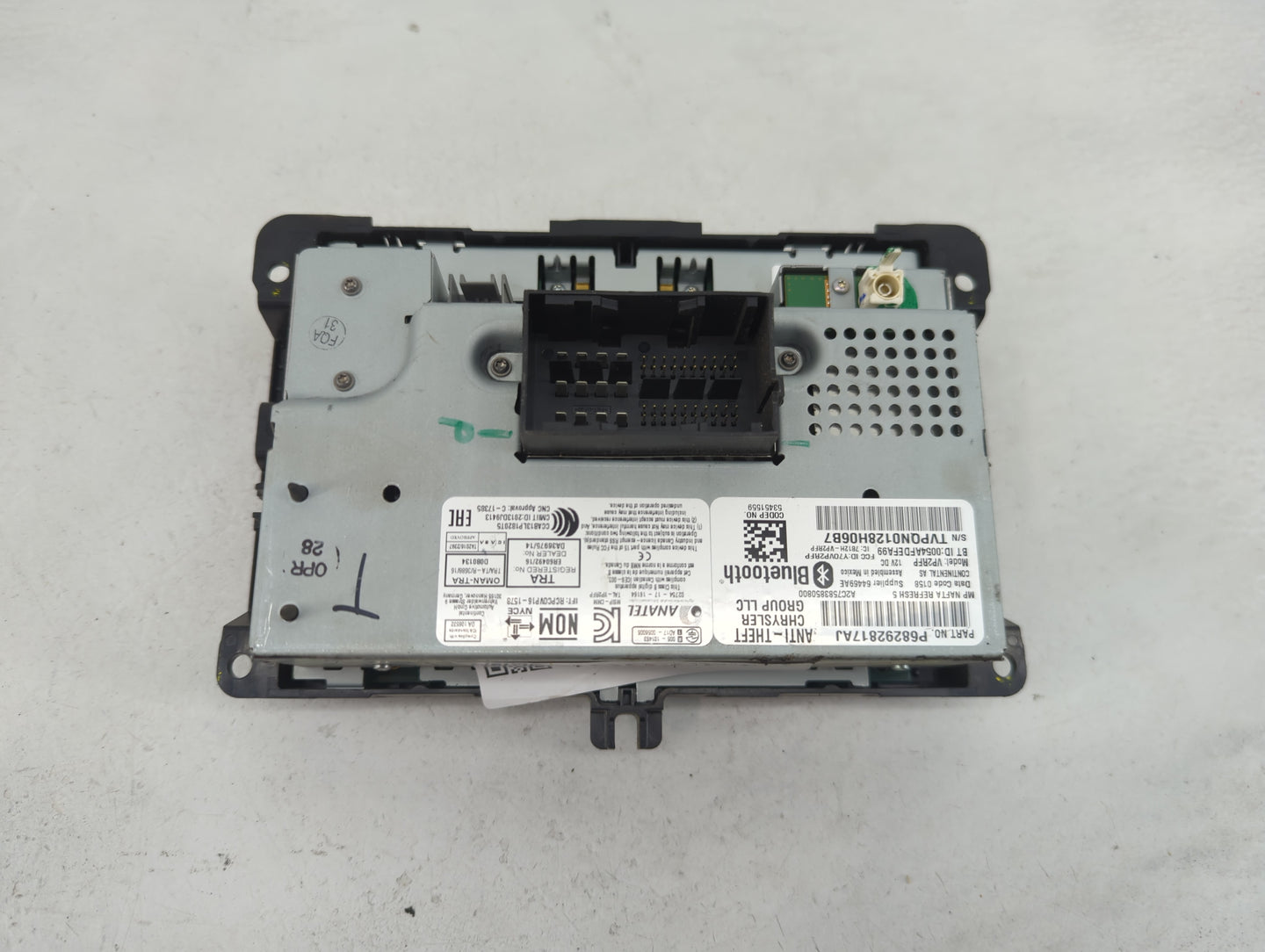 2018 Jeep Compass Radio AM FM Cd Player Receiver Replacement P/N:P68292817AJ VP2RFP, Y7OVP2RFP, 7812H-VP2RFP, A2C7583850800 