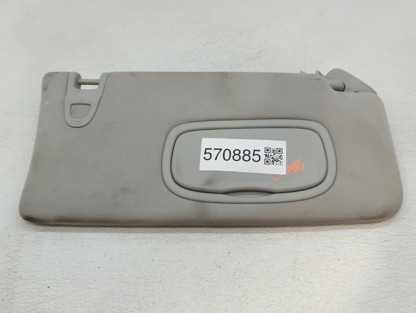 2018 Jeep Compass Sun Visor Shade Replacement Passenger Right Mirror Fits OEM Used Auto Parts - Oemusedautoparts1.com